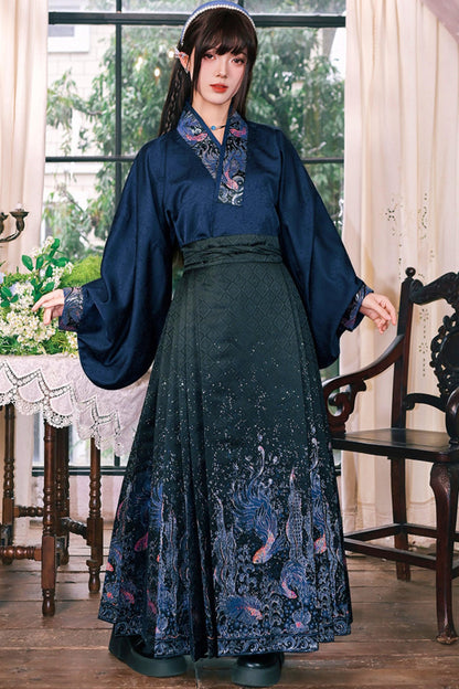 Gold Woven Hanfu Blouse
