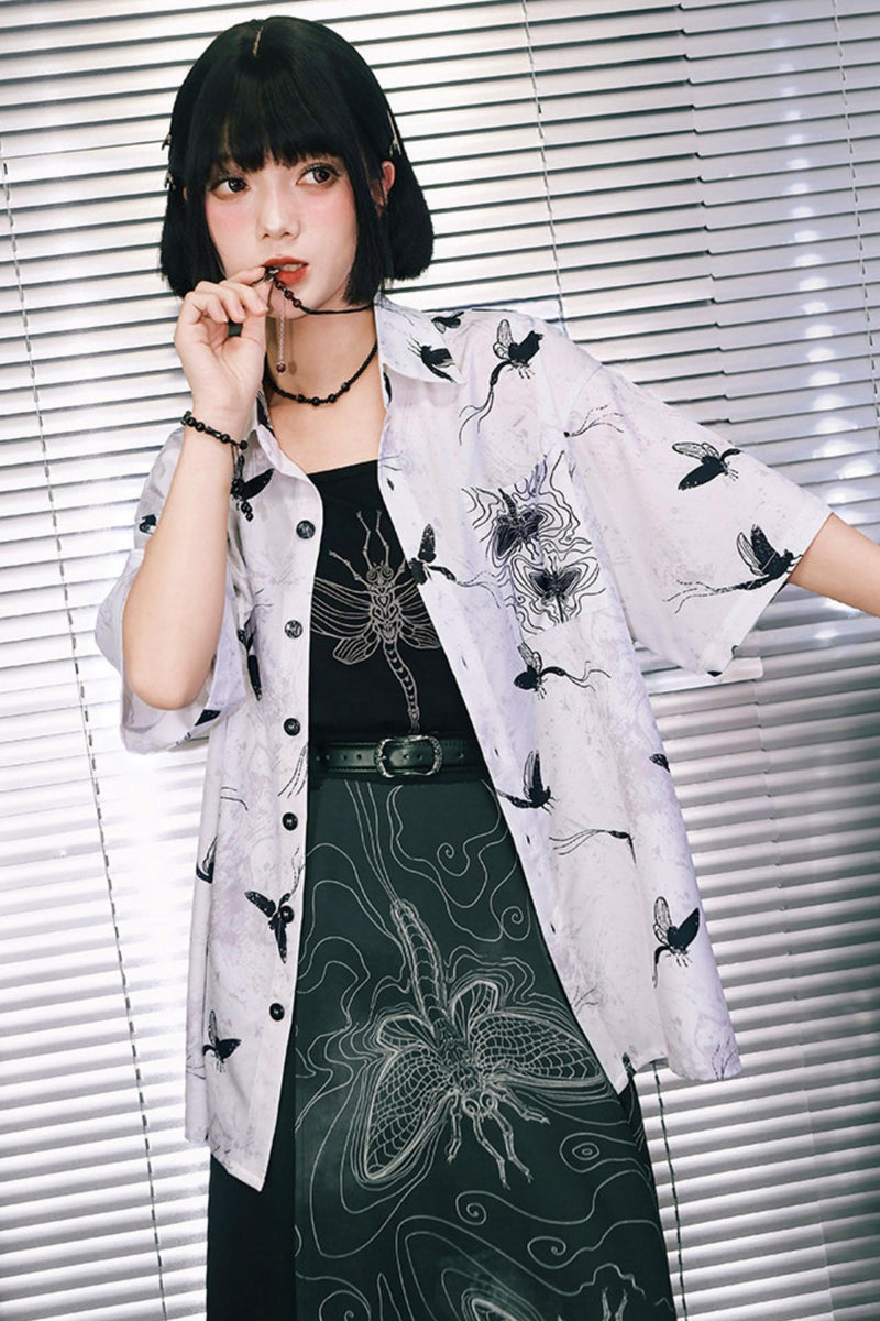 Short Sleeve Eternity Print Top