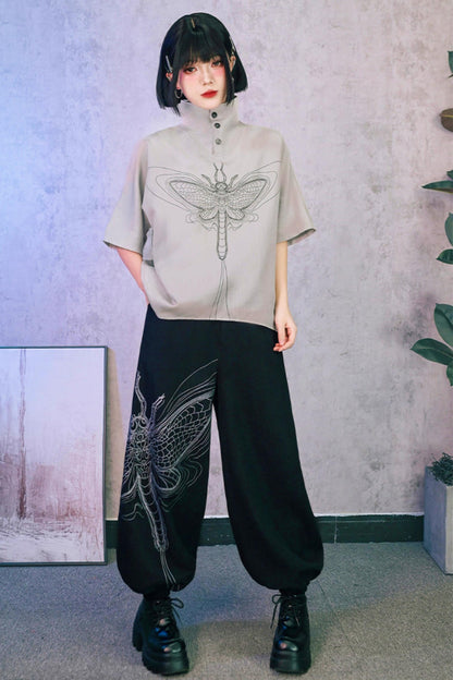 Eternity Printed Mid-sleeve Top
