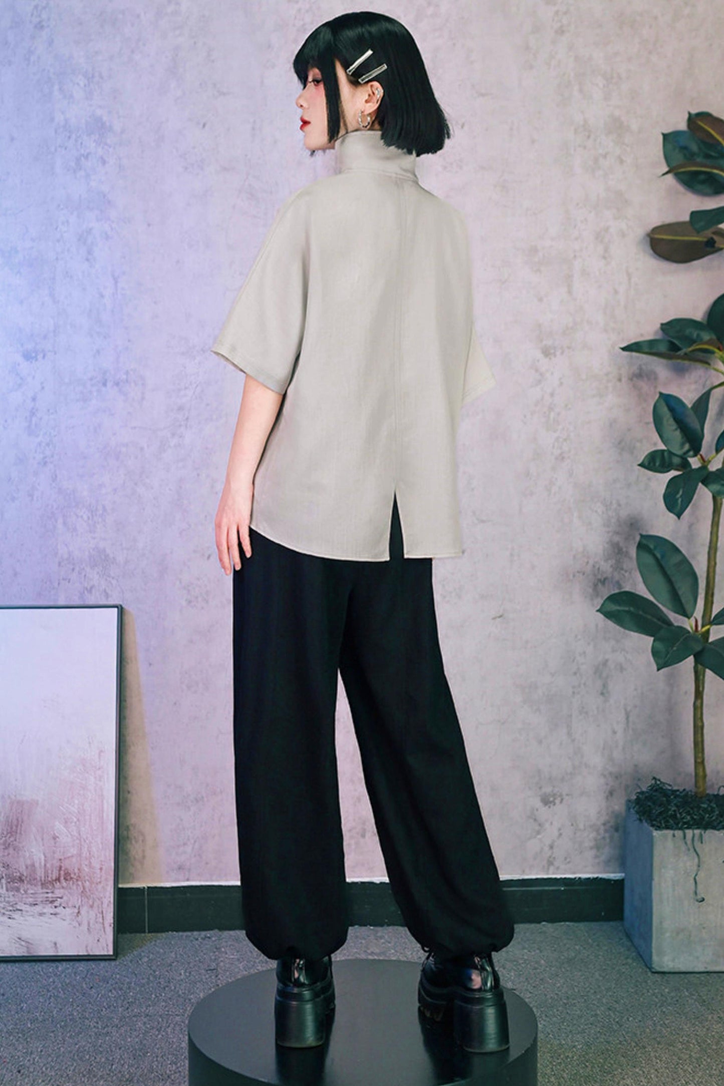 Eternity Printed Mid-sleeve Top