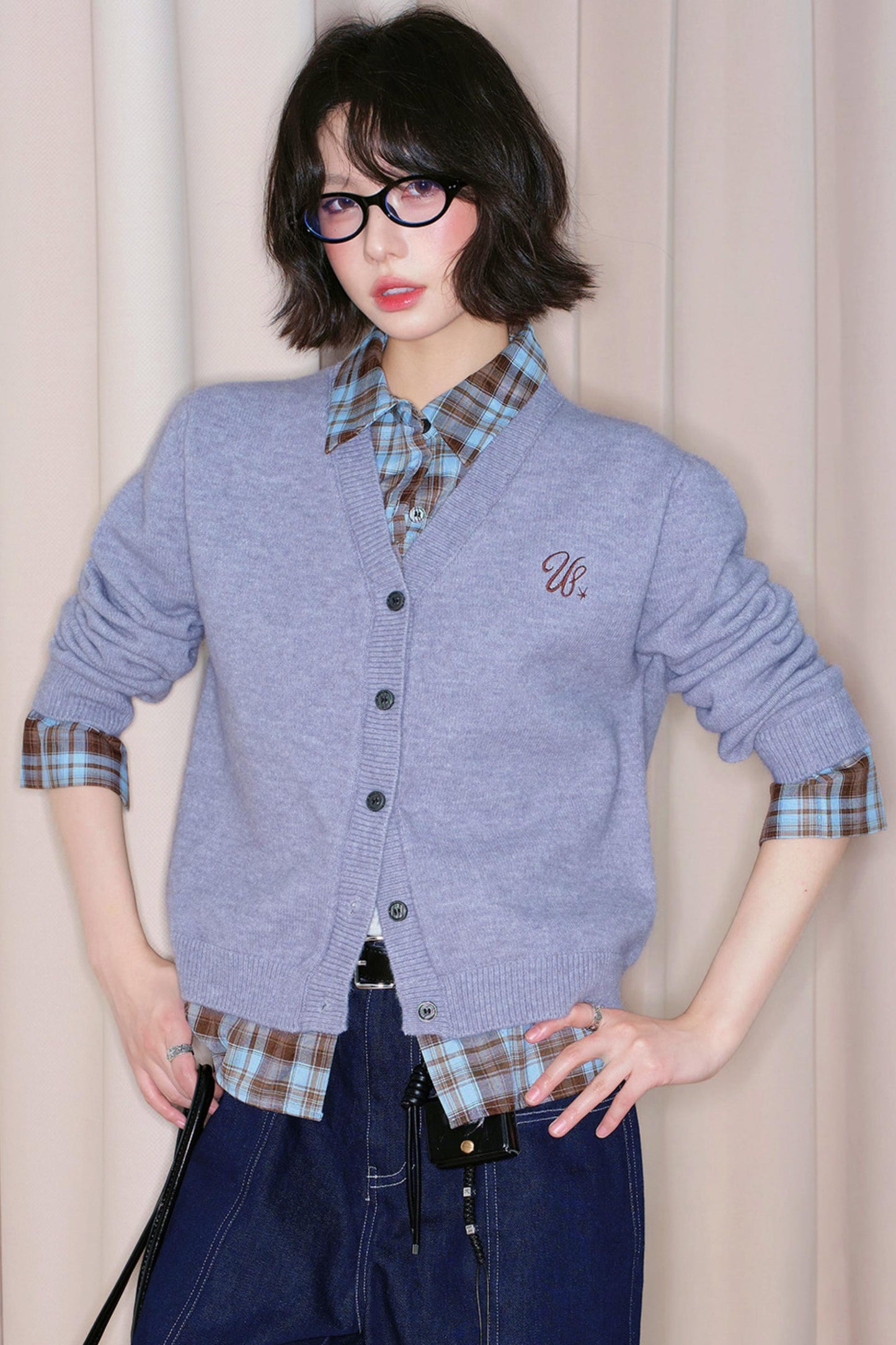 Fake Two Piece Knit Sweater