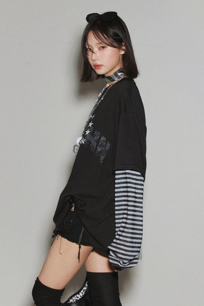 Gravity Patchwork Color Block Top