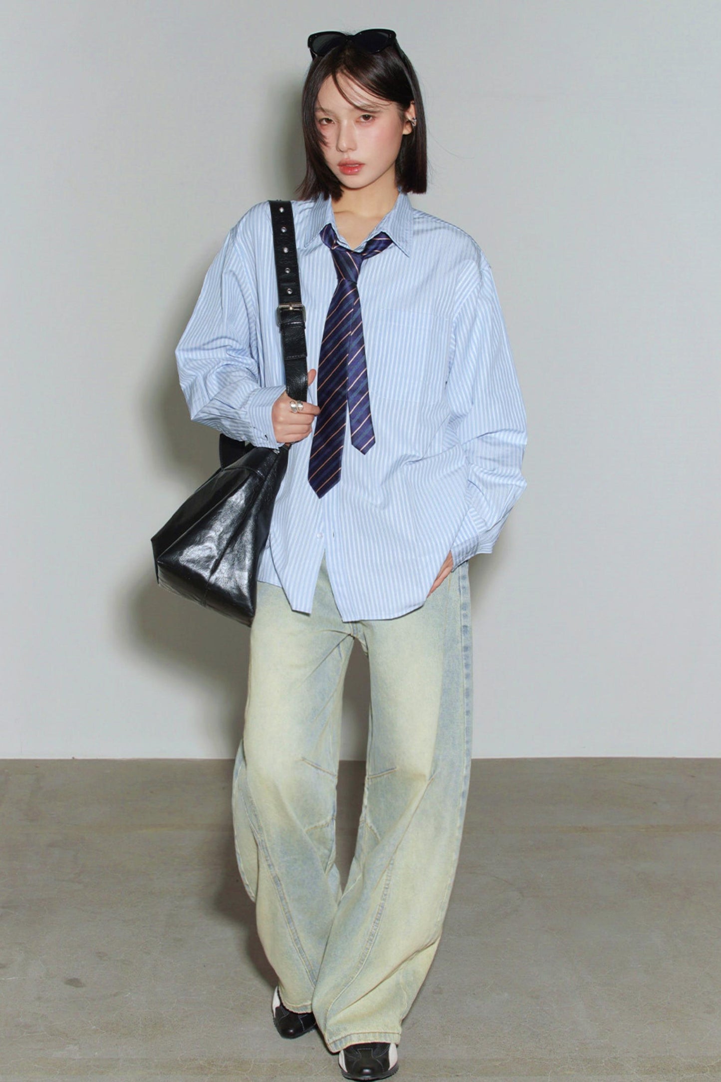 Gravity Blue Striped Shirt