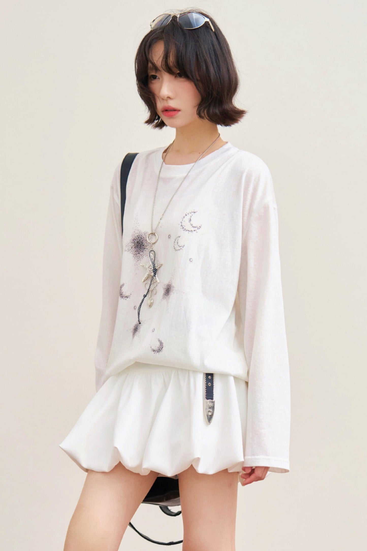 Sheer Moon Design Top
