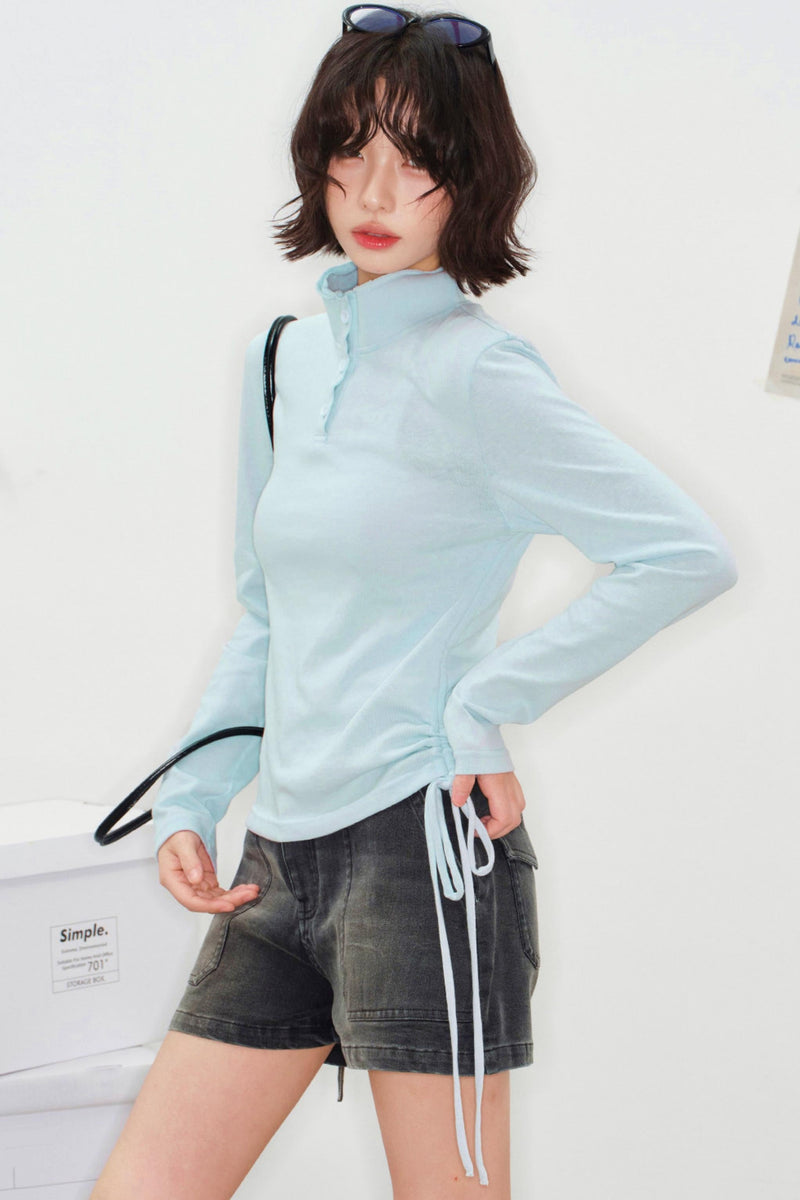 Ripple Drawstring Top