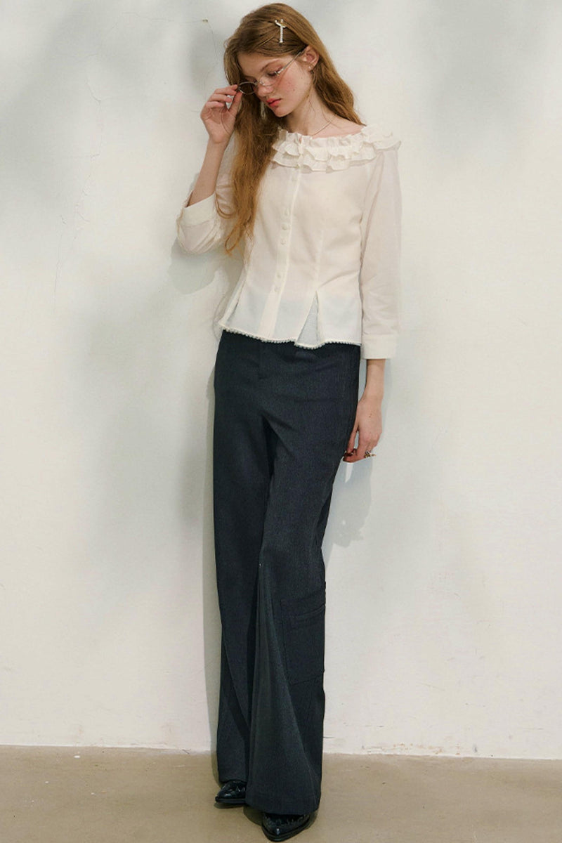 Love Ruffled Lace Blouse