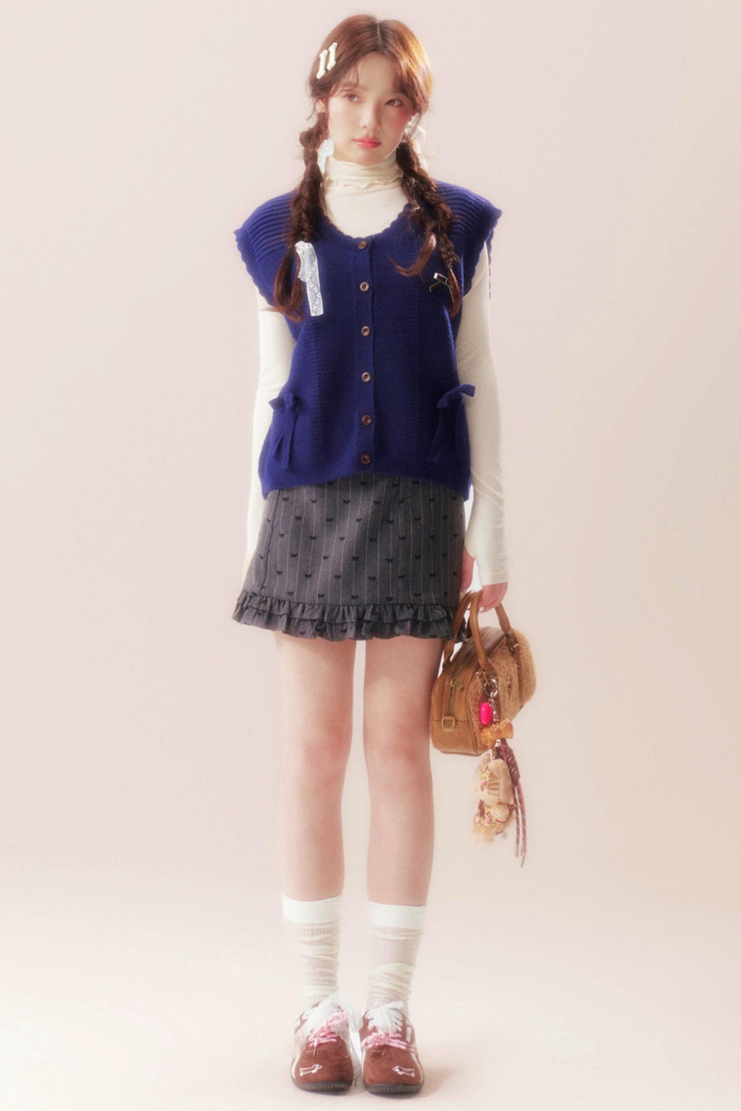 Moonlight Song Ribbon Knit Vest