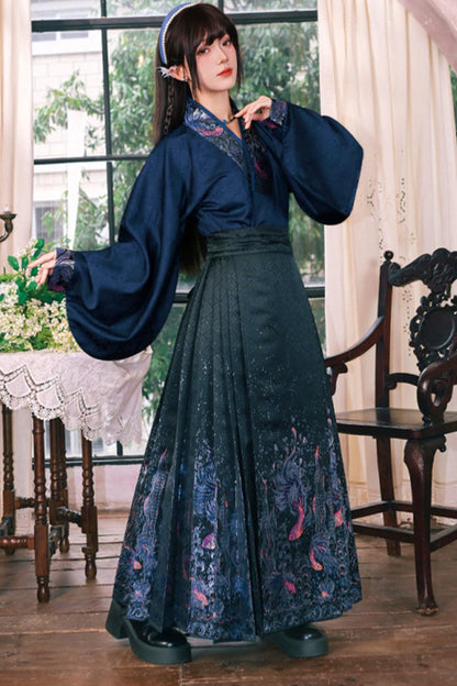 Gold Woven Hanfu Blouse