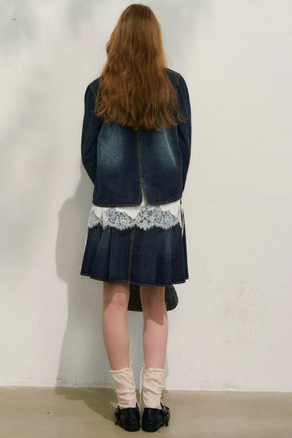 Love Diary Denim Jacket + Skirt