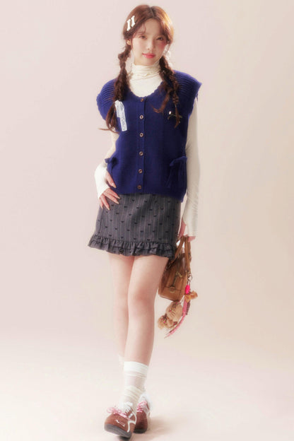 Moonlight Song Ribbon Knit Vest