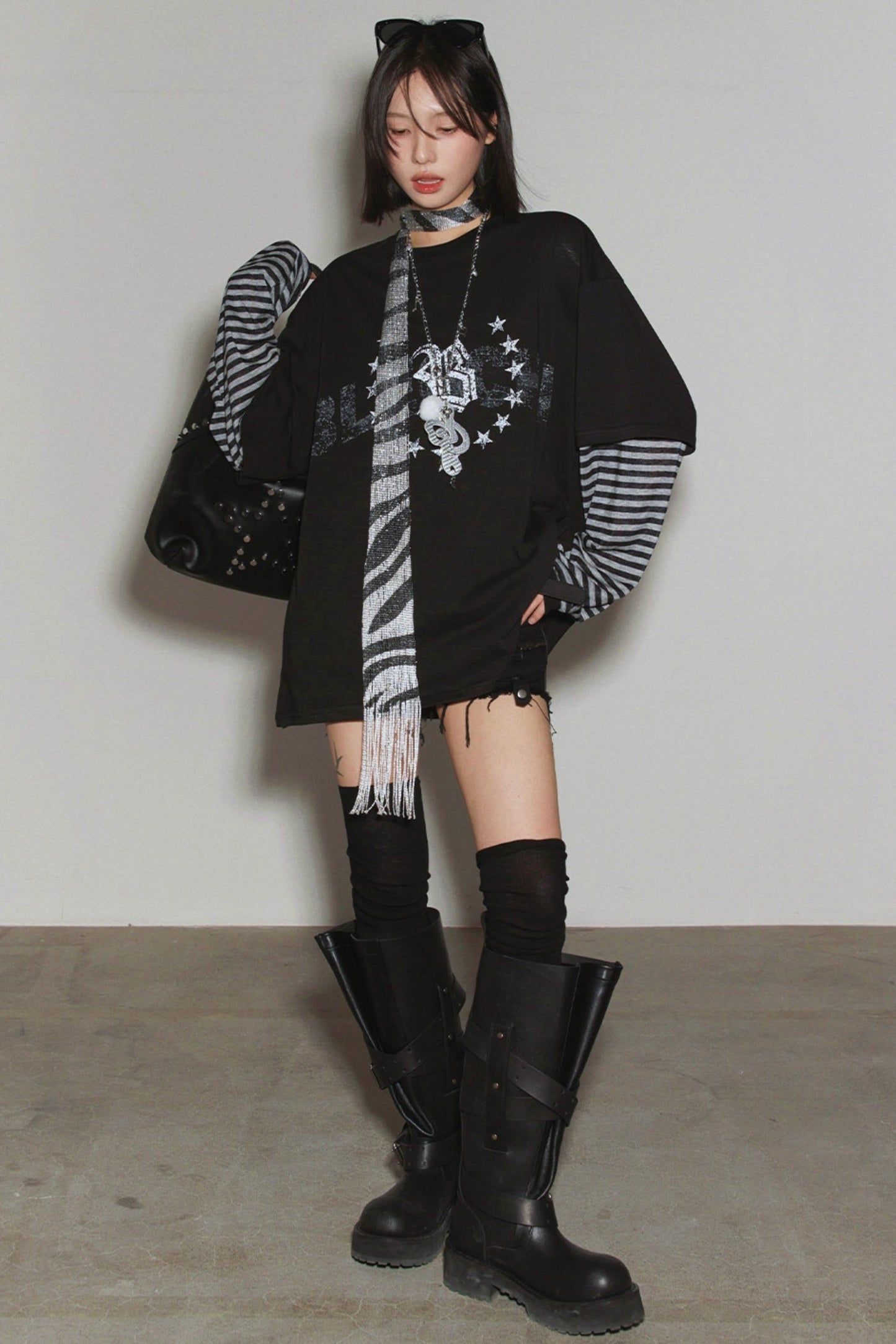 Gravity Patchwork Color Block Top