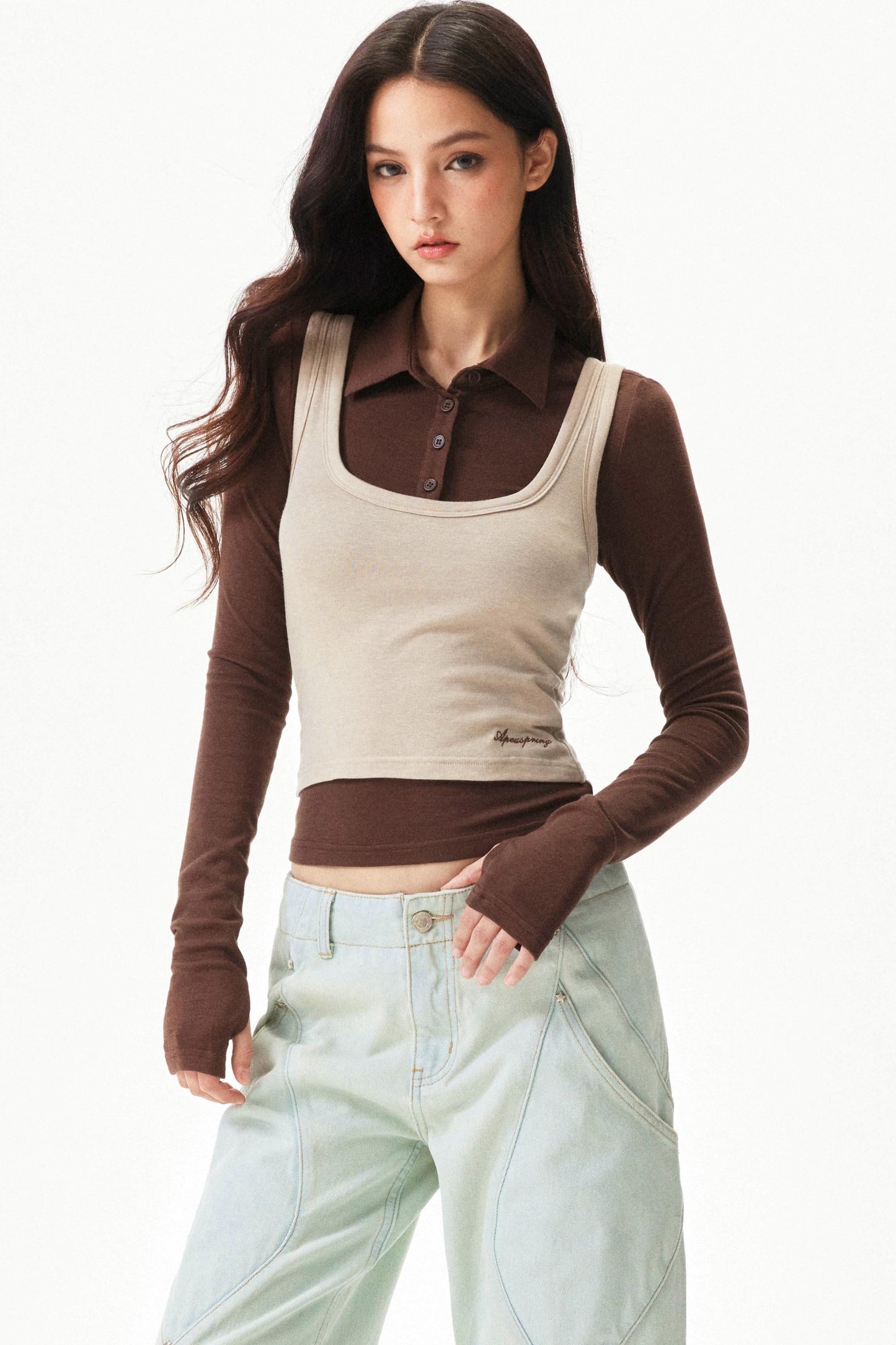 Fitted Tencel Knit Vest