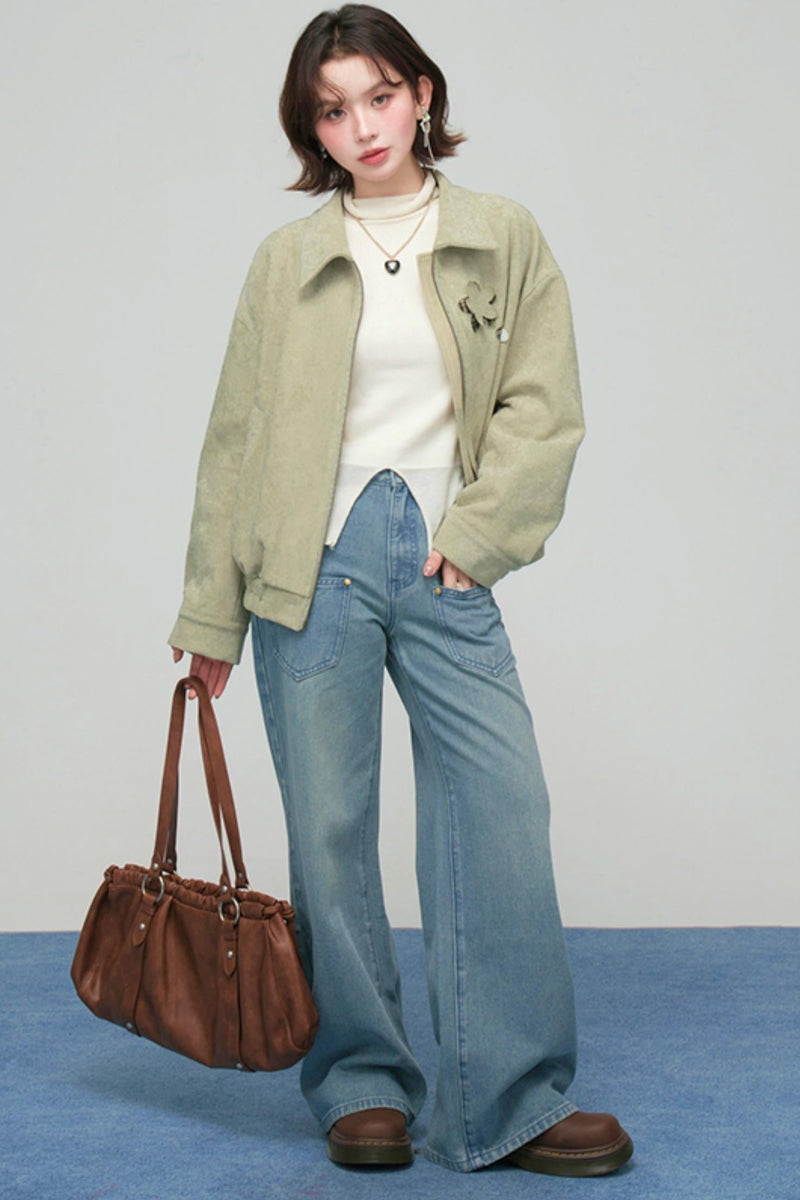 Retro Patchwork Jacket + Skirt