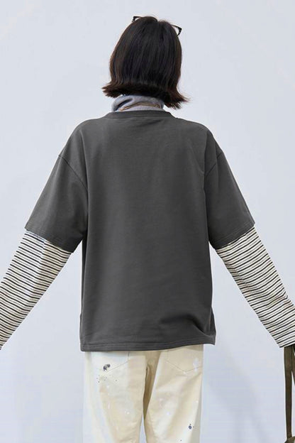Gravity Patchwork Color-blocked Top