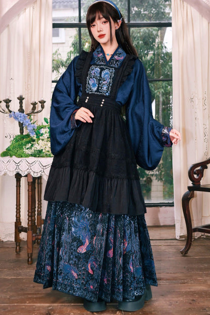 Gold Woven Hanfu Blouse