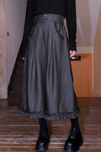Retro Lace Embroidered Blouse + Pants