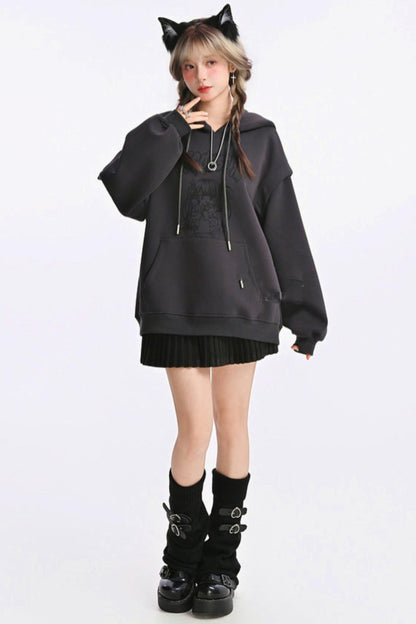 Sweet Dark Cut Hooded Top