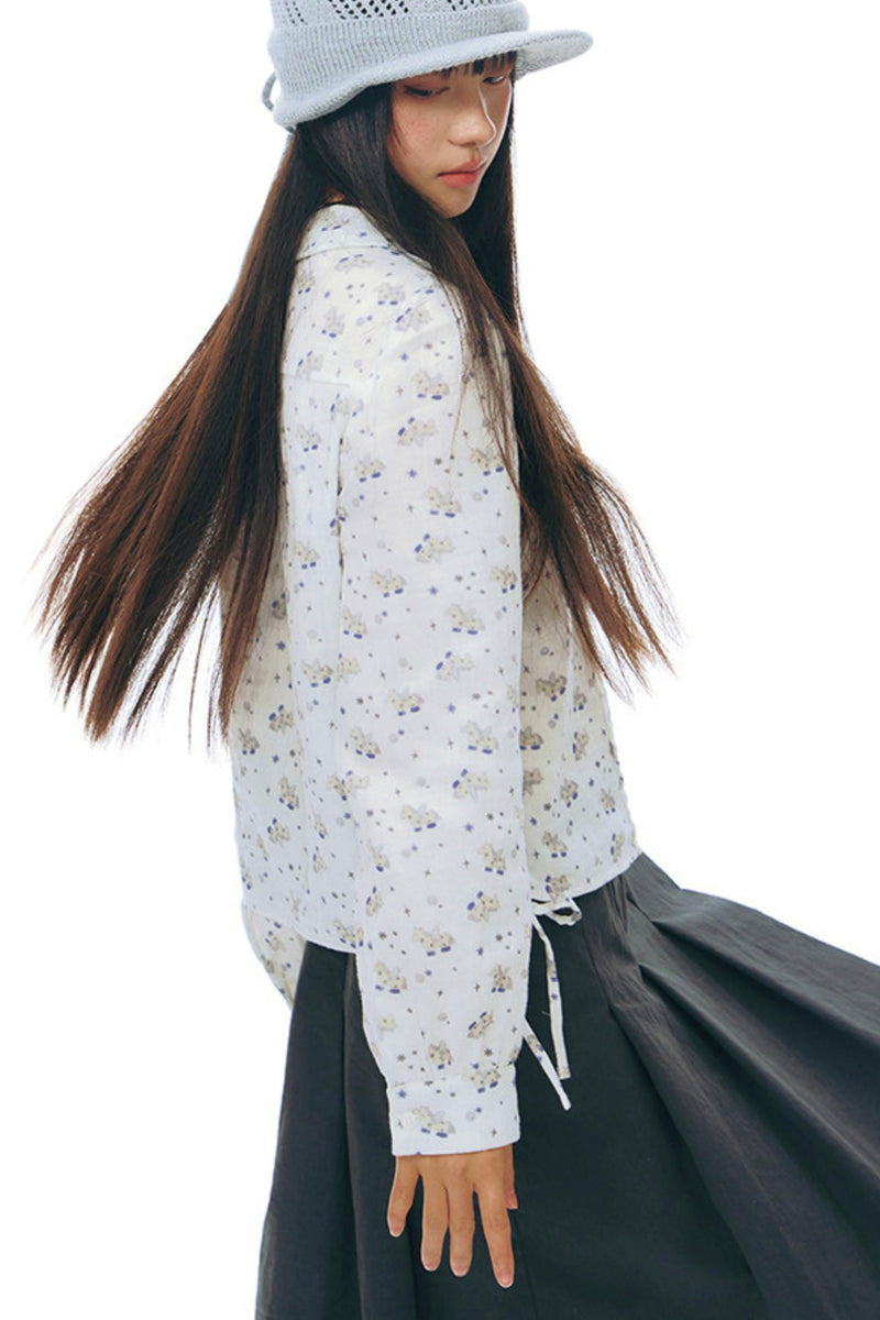 Pony Print Top + Skirt