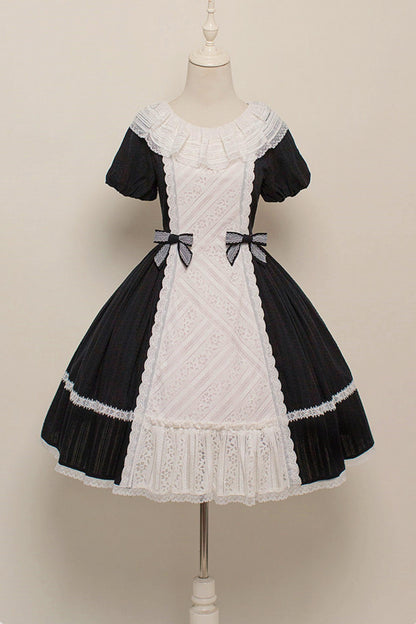 Lace Ribbon Maid Lolita Dress