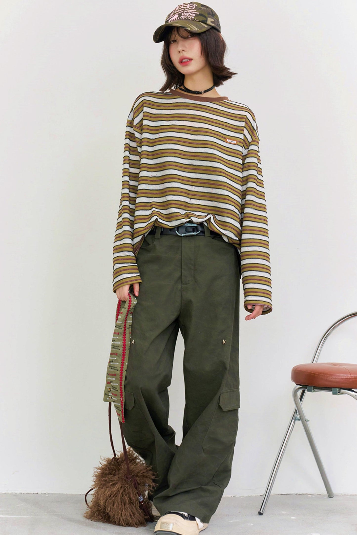 Striped Loose Mode Top