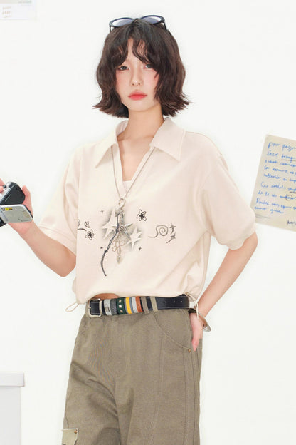 Bubble Star Polo Top