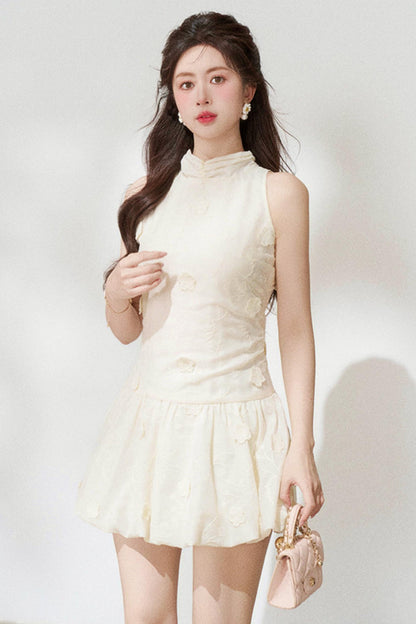 Jacquard Halter Dress