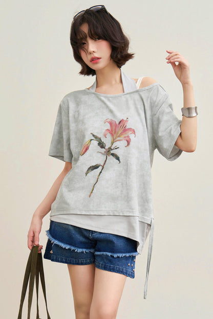 Retro Design Loose Top
