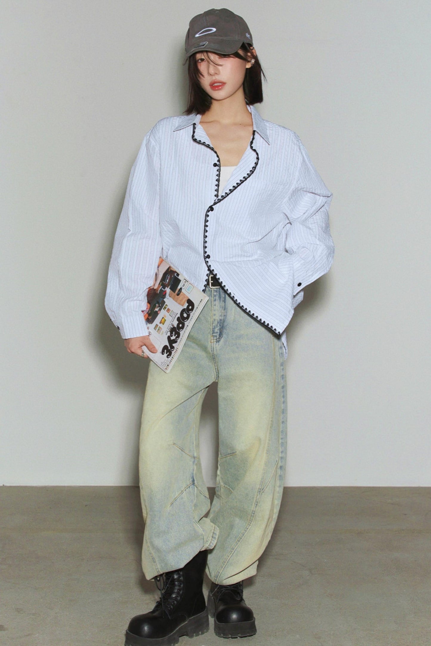 Gravity Lace Stripe Shirt