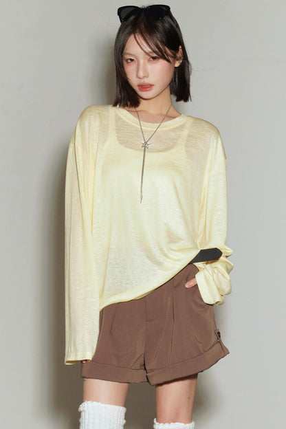 Cover-up Sheer Loose Top