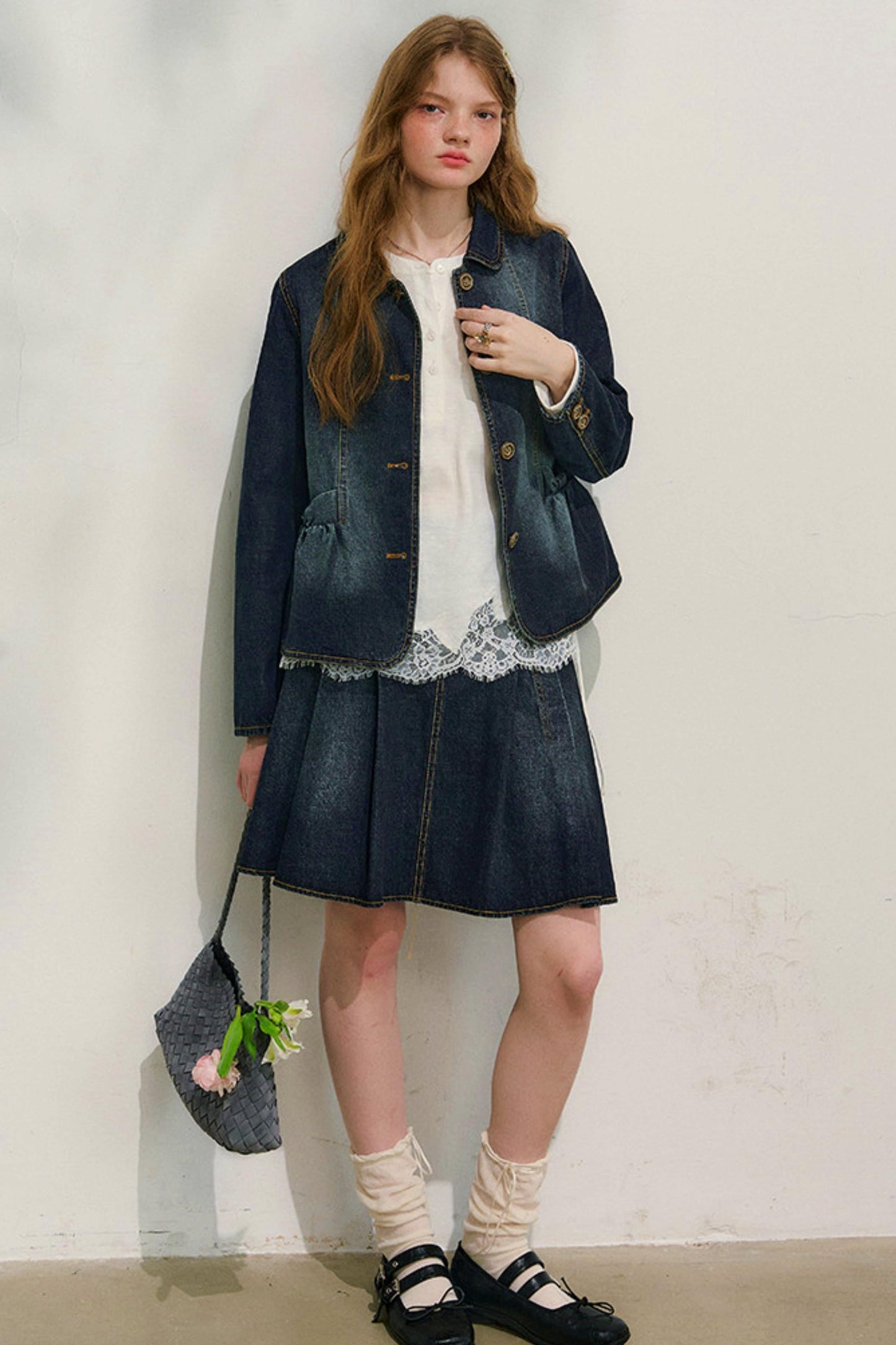 Love Diary Denim Jacket + Skirt