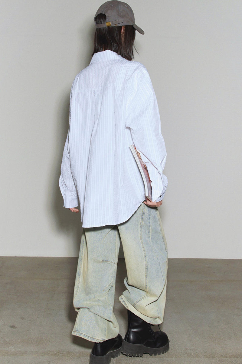 Gravity Lace Stripe Shirt