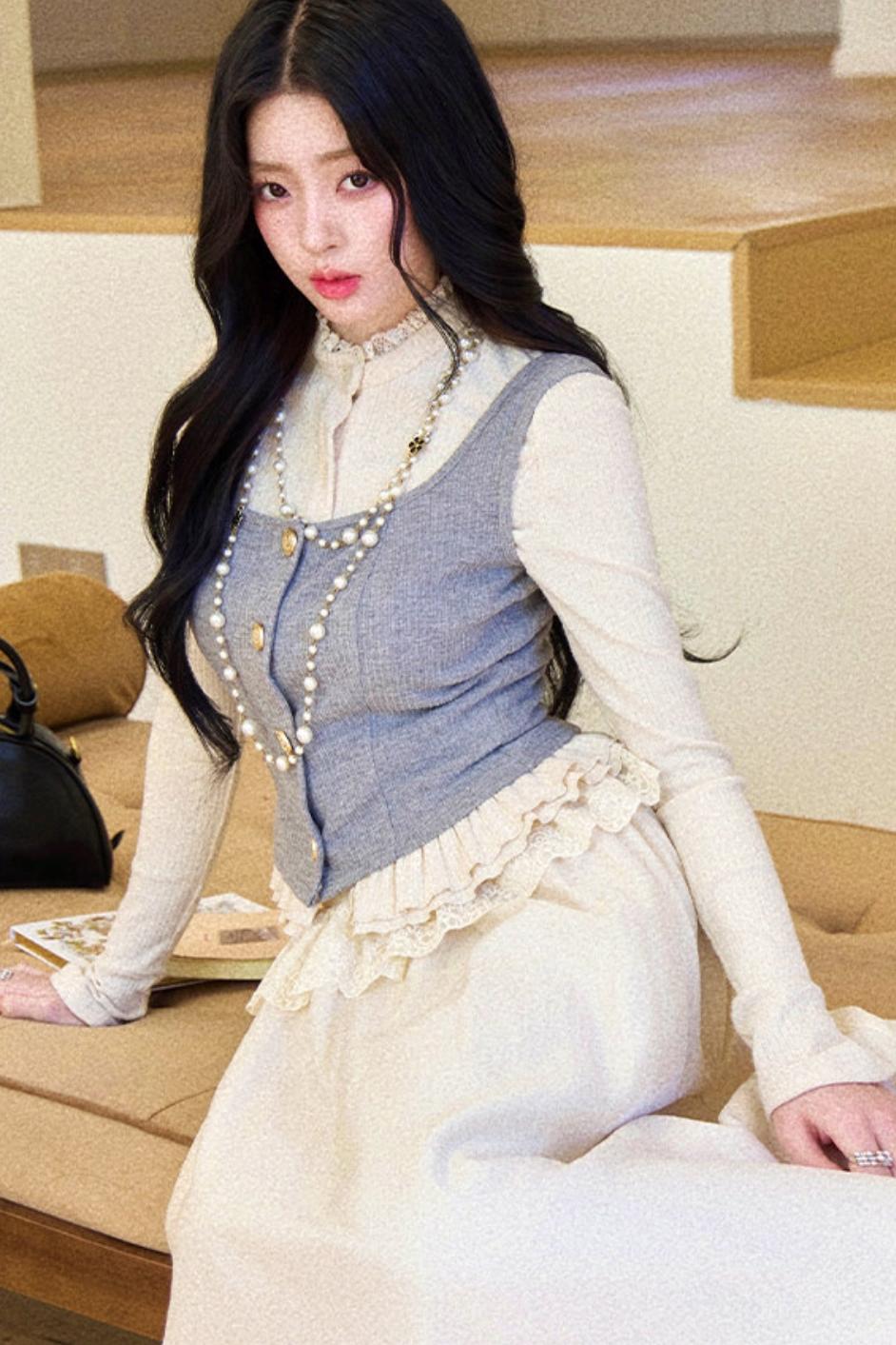 French Wreath Jacket + Top + Skirt