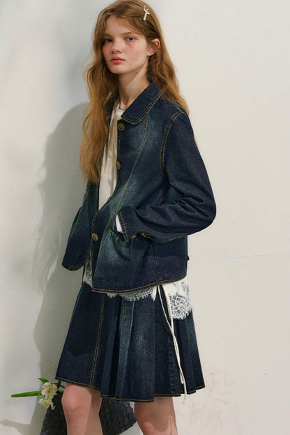 Love Diary Denim Jacket + Skirt