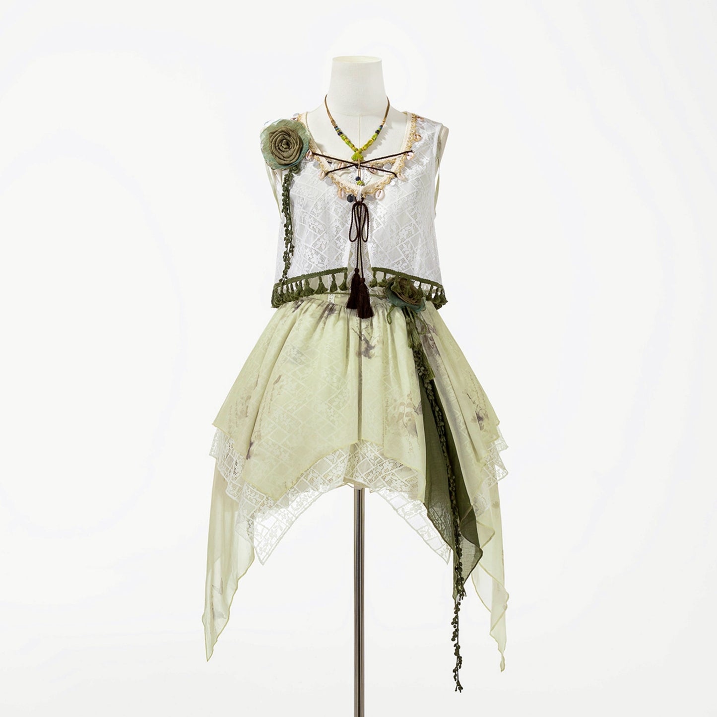 Sweet Resort Style Lolita Sand Dress Set