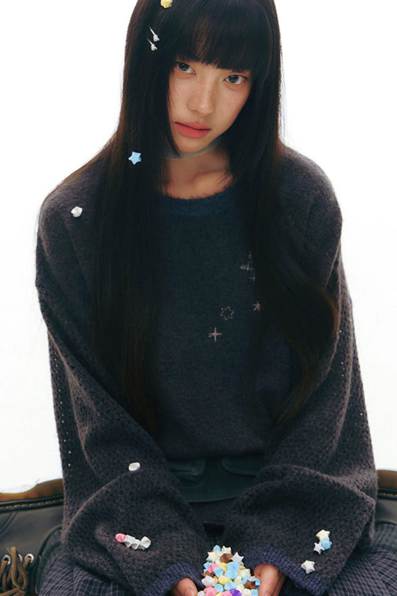 Six Point Star Knit Sweater