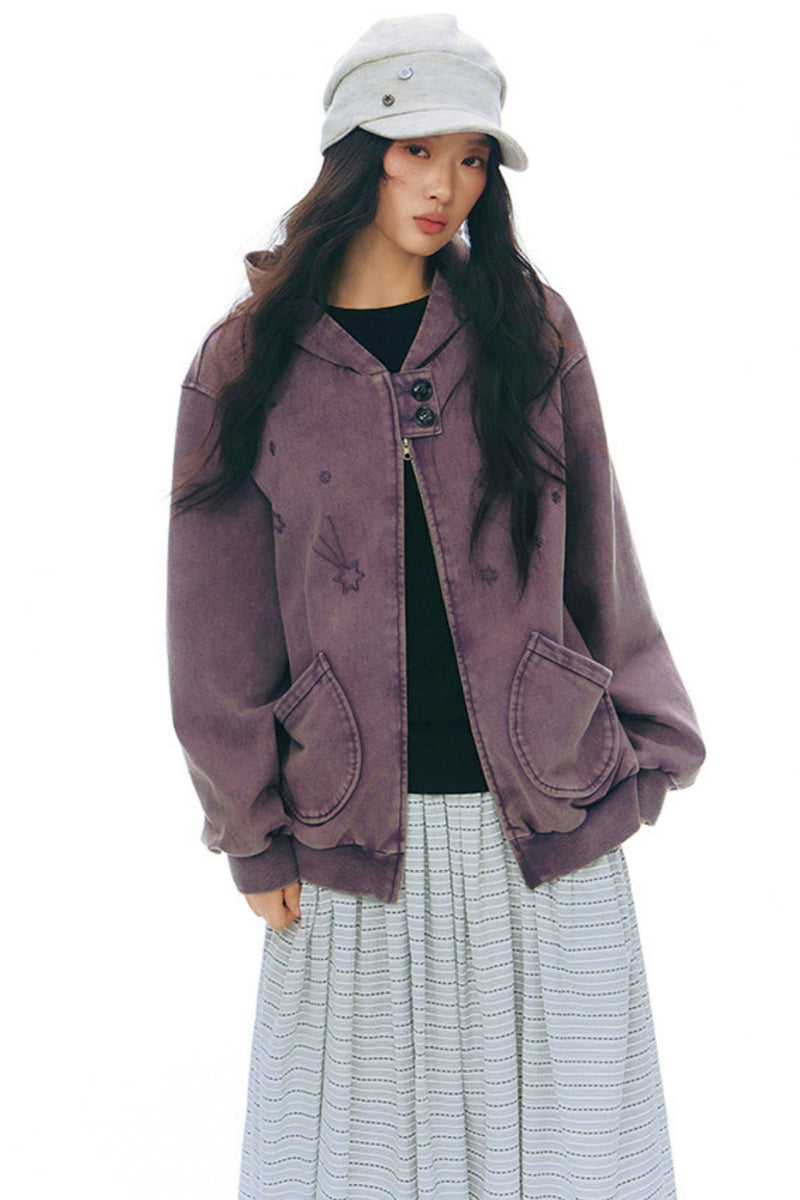 Y2k Button Layered Top