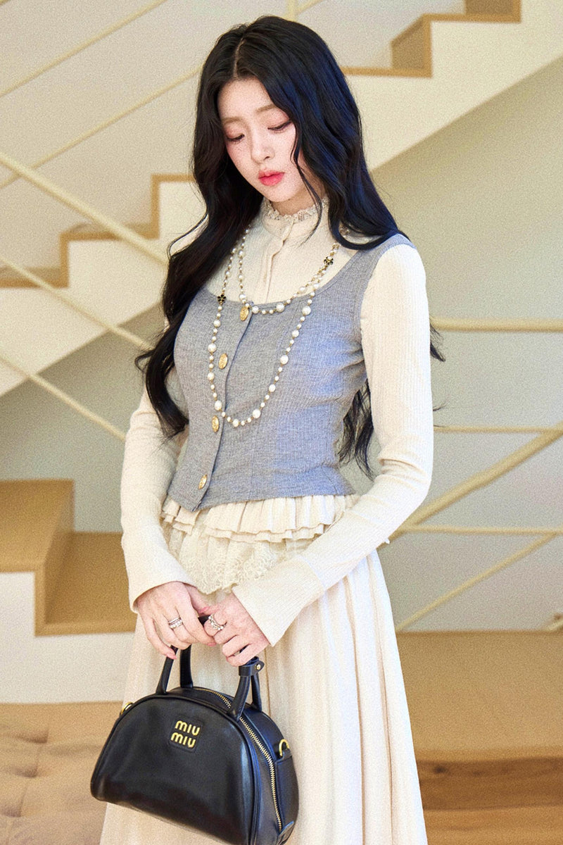 French Wreath Jacket + Top + Skirt