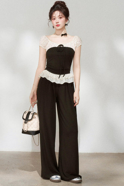 Off-shoulder Top + Pants