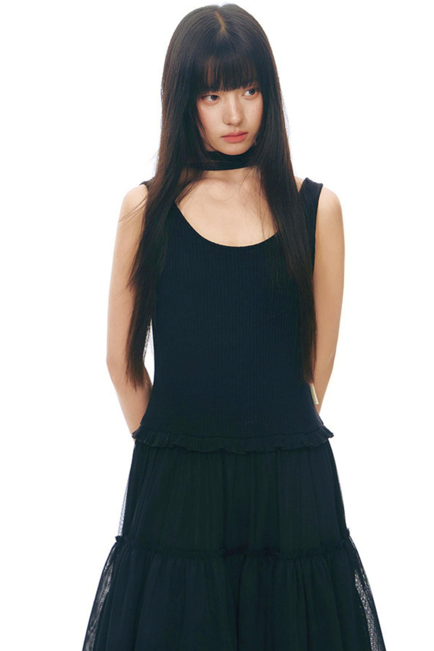 Y2k Tulle Vest Dress