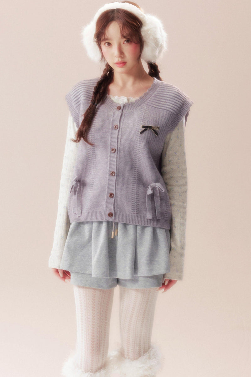 Moonlight Song Ribbon Knit Vest