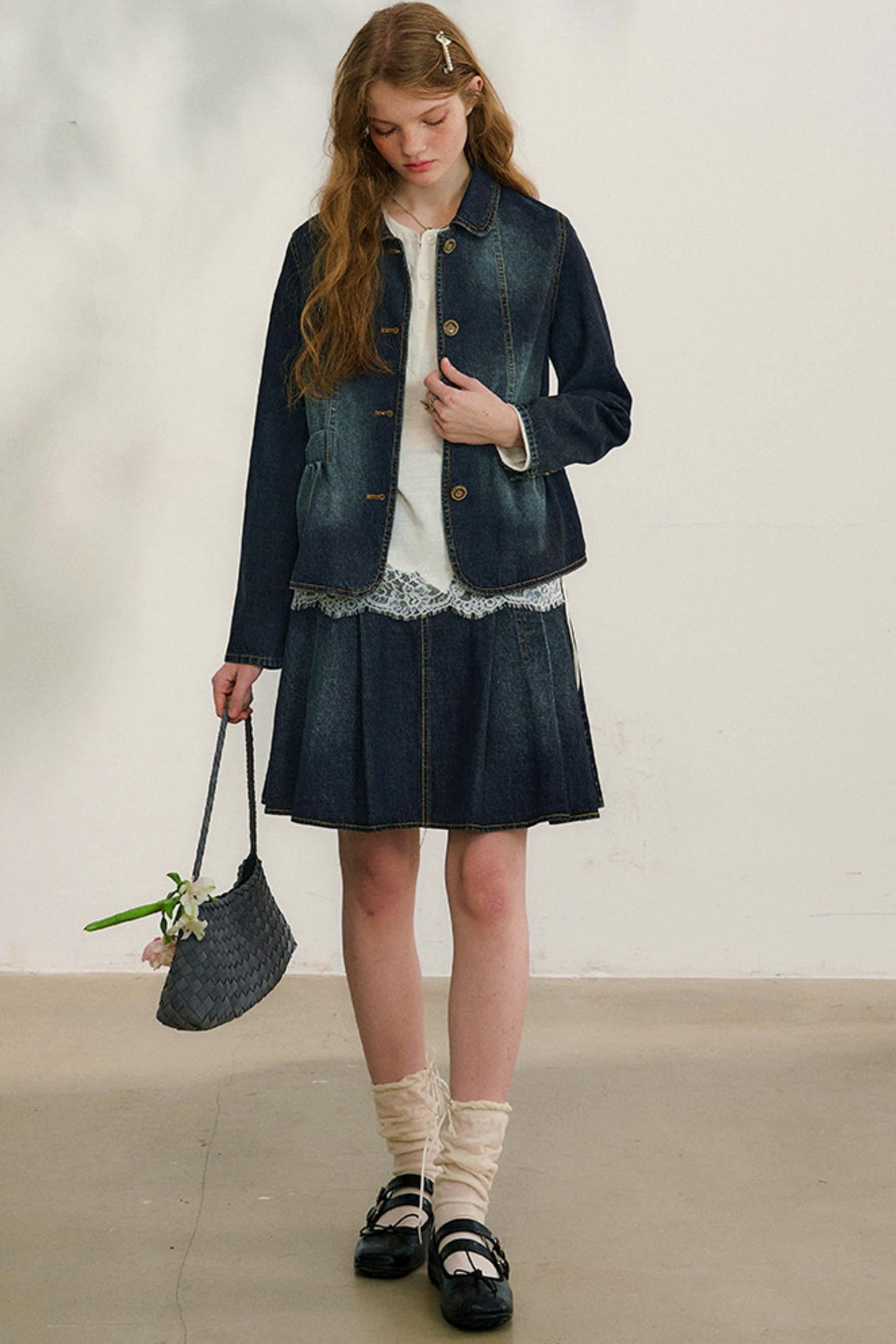 Love Diary Denim Jacket + Skirt