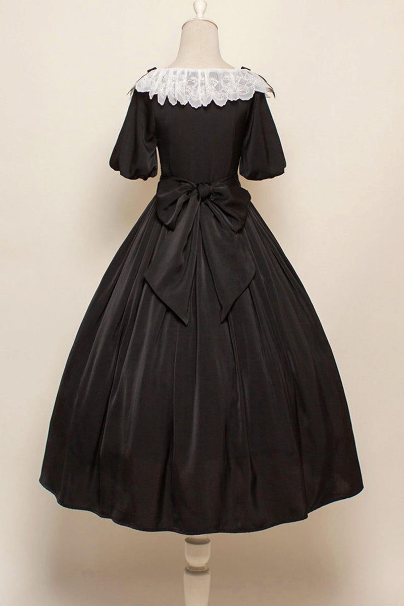 Lace Ribbon Maid Lolita Dress