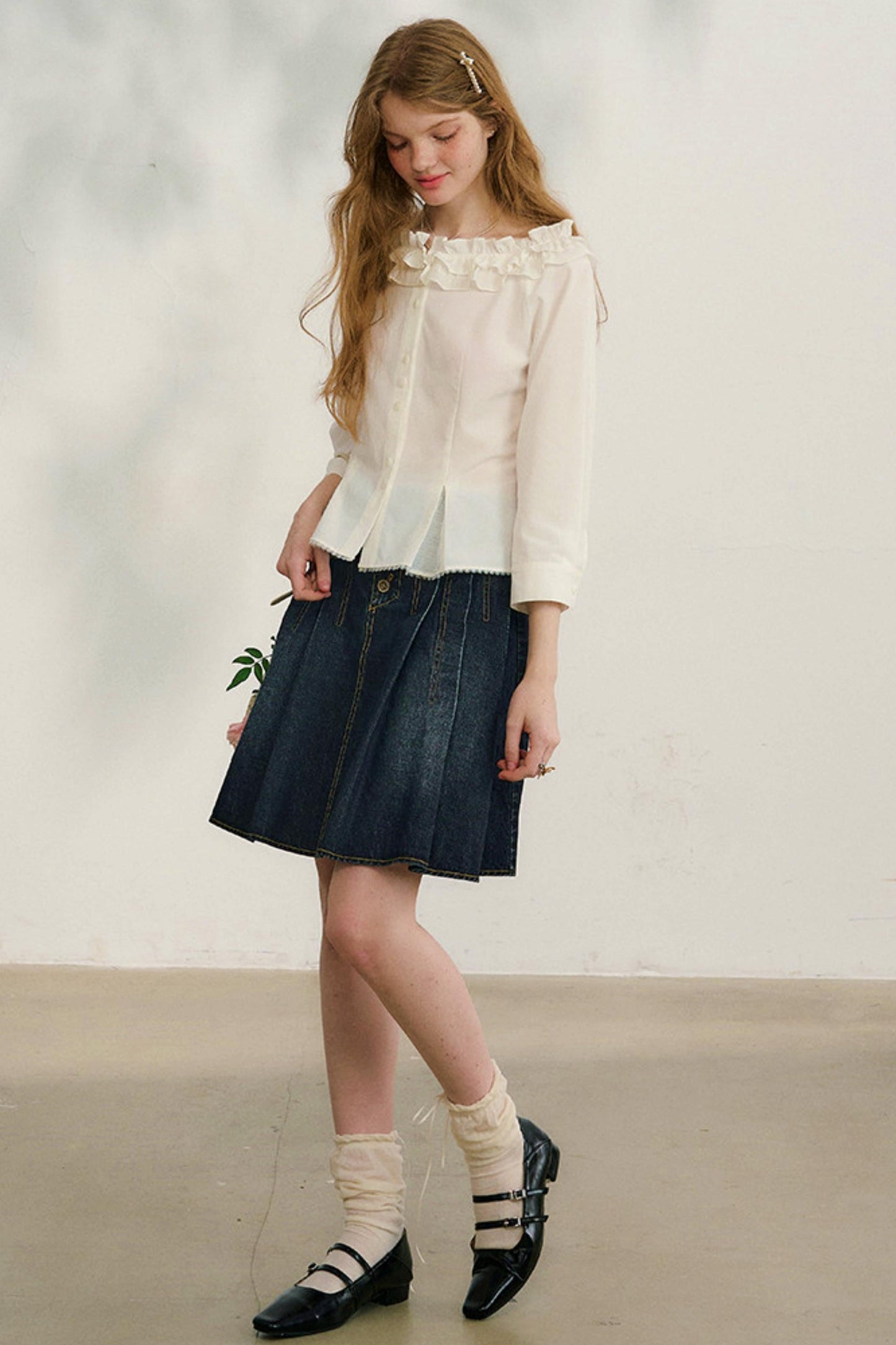 Love Ruffled Lace Blouse