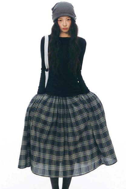 Y2k Button Layered Top
