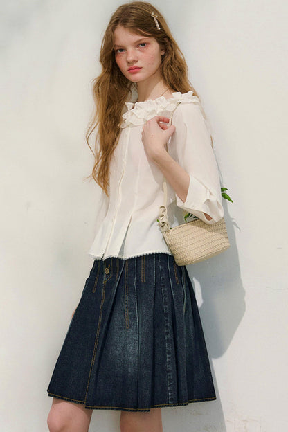 Love Ruffled Lace Blouse