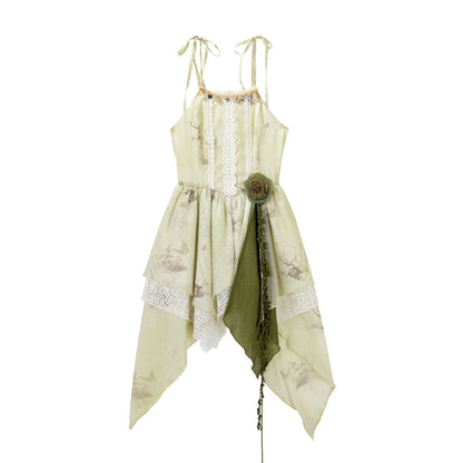 Sweet Resort Style Lolita Sand Dress Set
