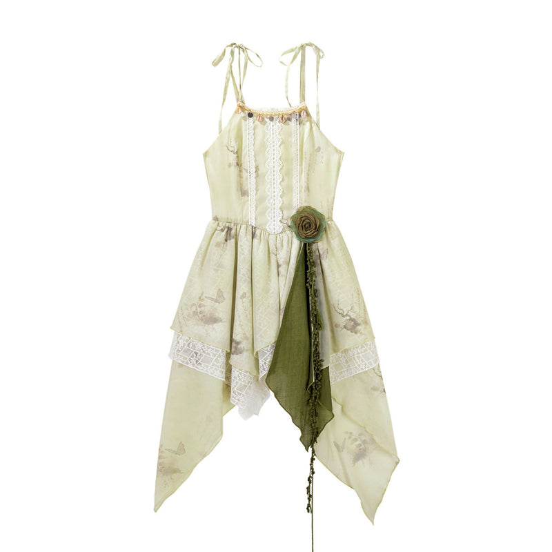 Sweet Resort Style Lolita Sand Dress Set