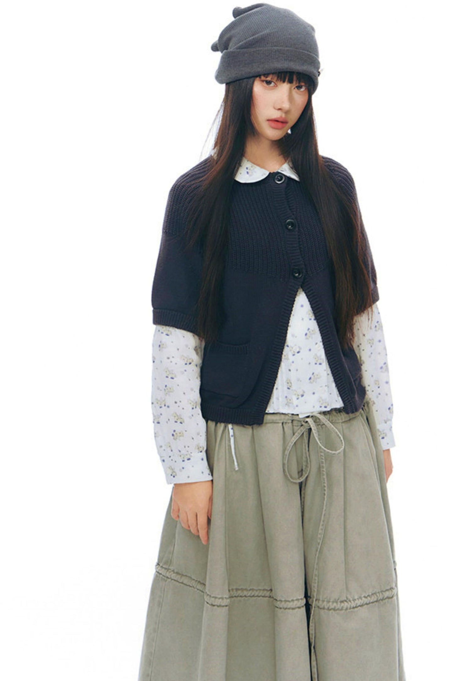 Pony Print Top + Skirt