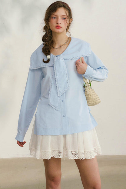 French Sailor Collar Blouse