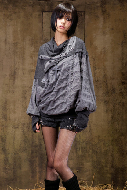 Stacked Color Batwing Top